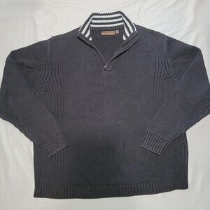 Sebastian Copper Black 1/4 Zip Sweater XL